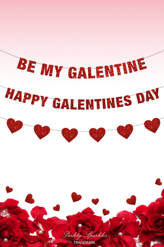 Happy Galentine's Day Banner, funny Valentines Day Decor, Be My Galentine, Galentine's Day, Anti Valentines Day, Parks and Rec, Leslie Knope