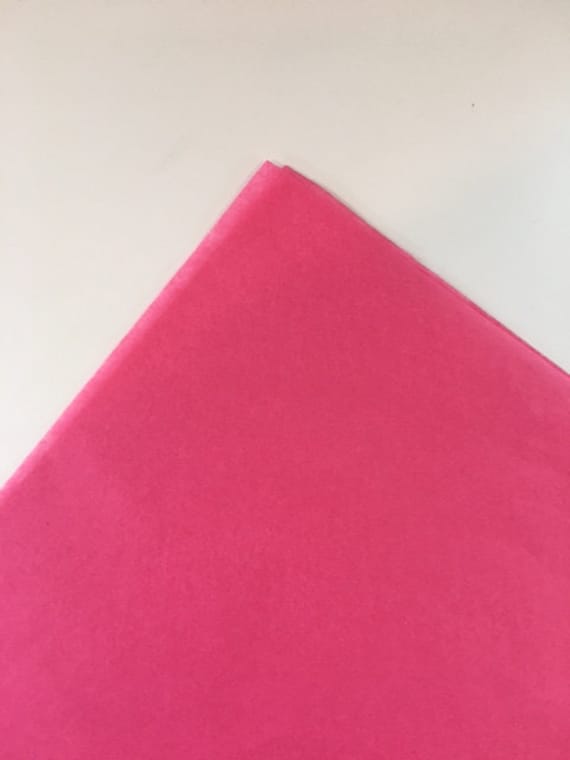 Quality Premium Grade Color Tissue Paper Pink 24 Sheets 20" x 30" HONEYSUCKLE 