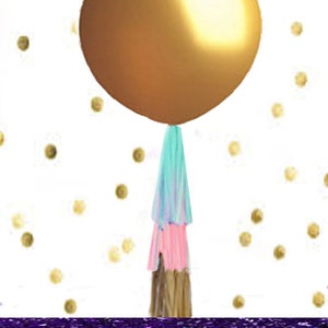 Gold Gender Reveal Balloon, Gold Ballons for Gender Reveal Party Kit with Confetti, Pink Peach Gold Blue Mint Navy Baby Shower image 6