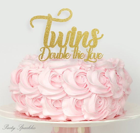 Twins Baby Shower Decor Reveal Ideas Double The Love Etsy