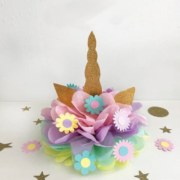 Unicorn Party Centerpiece or Cake Topper Decoration for Birthday Party, Pastel Decor Macaron Macaroon Baby Shower party decor