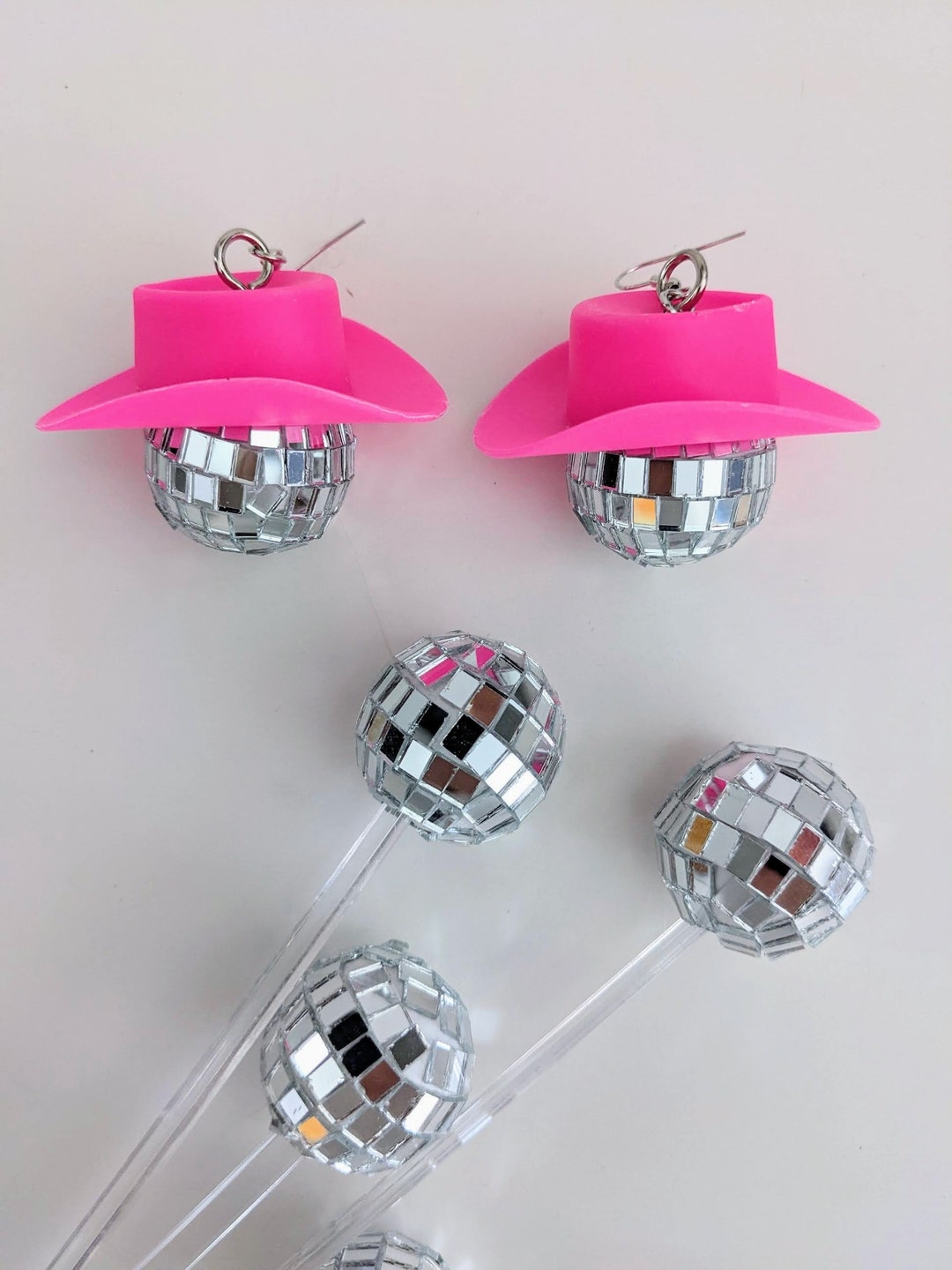 Disco Party Supplies Stir Swizzle Sticks Disco Ball Mirror Etsy Australia