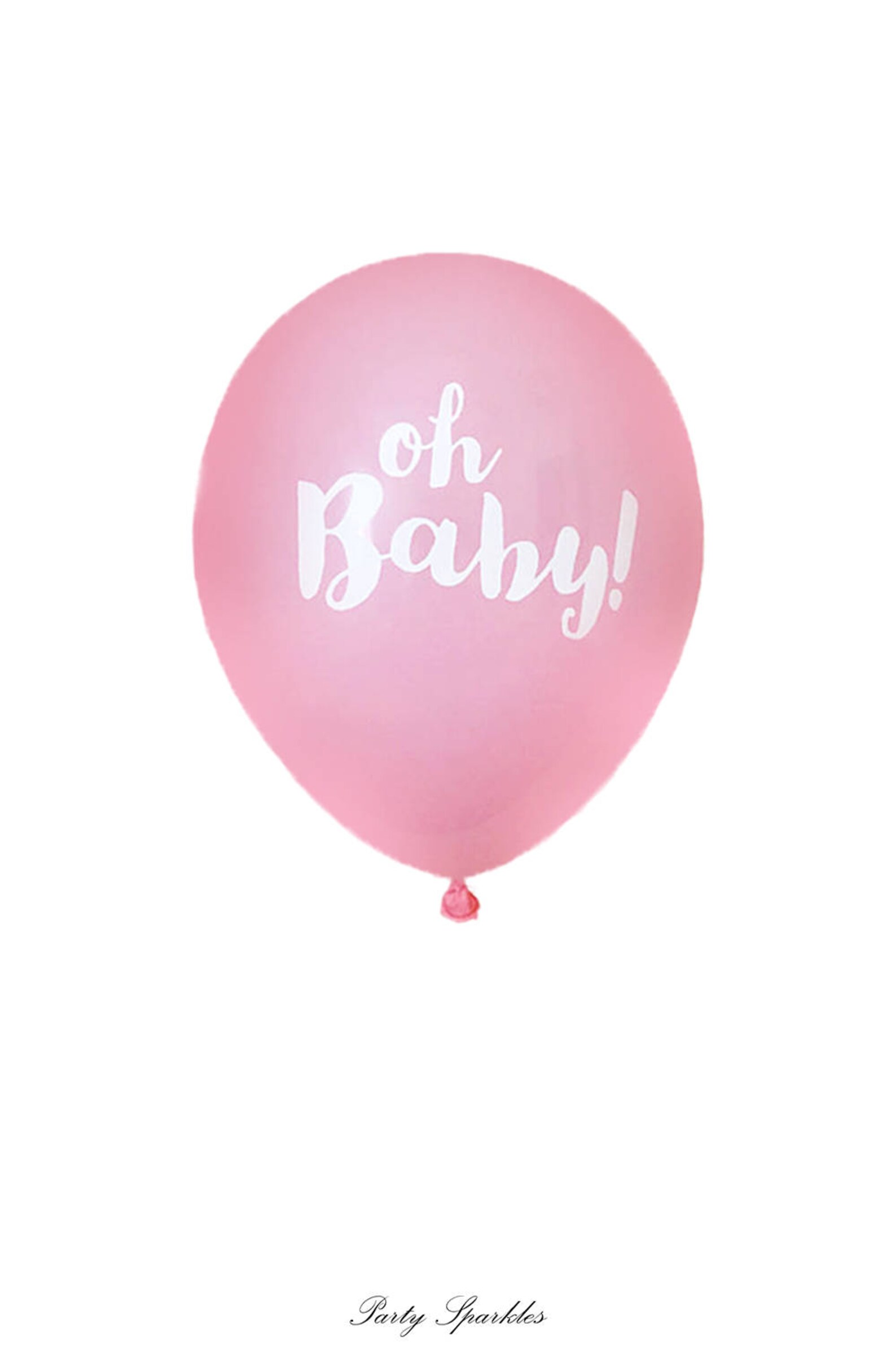 Oh Baby Balloons Pink Blue Oh Baby Balloons Gender Reveal Etsy