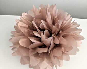 Metallic Rose Gold Tissue Paper Pom Pom Flowers, Spring Decor, Graduation,  Easter, Birthday, Weddings & Engagement Party Decorations Decor