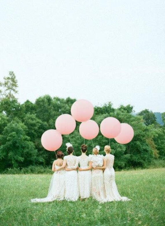 6-Pack light Pink Balloon, 36" Pink Balloons HUGE Latex Balloons Blush pink Round Giant Balloon choose 1, 3 or 6