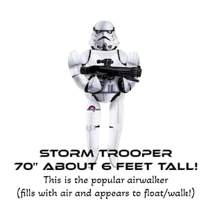 Star Wars Party Decor Balloons, Storm Trooper Air walker Balloon, Kylo Ren, BB8, R2D2, Baby Yoda Darth Vader Balloon, decoration birthday Storm Strooper