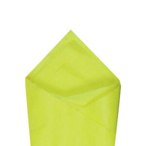 Lemon Neon Yellow Tissue Paper Sheets, Bulk Limon Yellow Tissue Paper, Premium Neon Tissue Paper, Large Tissue Paper, Wholesale Tissue Paper