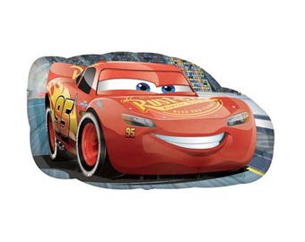 Lightning McQueen Balloon, Disney Cars Shape Balloon, Lightning McQueen, Disney Cars Birthday, Cars Birthday Foil, Birthday Balloon Disney