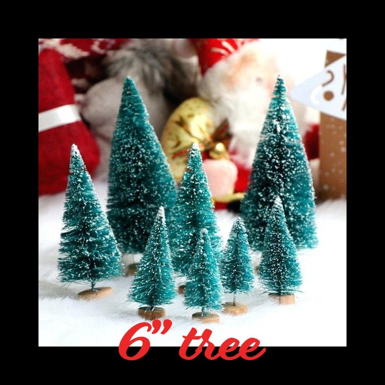 Bottle Brush Trees Bottle Brush Christmas Tree Set Vintage Etsy