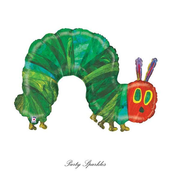 Very Hungry Caterpillar Balloon, Caterpillar Balloon, Very Hungry Caterpillar Birthday, Very Hungry Caterpillar One, caterpillar birthday