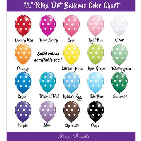 Polka Dot Balloons Party Decor 12" Wedding, Shower, Engagement Party, Bachelorette Party  Pick Your Color Balloon Decorations