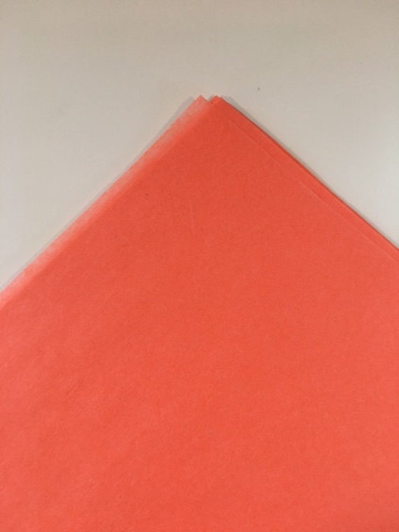 Coral Tissue Paper Sheets, Bulk Coral Tissue Paper, Premium Coral Tissue Paper, Large Coral Tissue Paper, Wholesale Coral Tissue