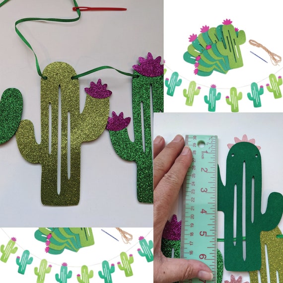 Cinco de Mayo Cactus Decor, Taco Party Banner, Natural Colors, Birthday Baby Shower Decor, Oh Baby, Fiesta shower decoration