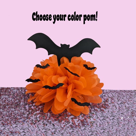 Halloween Bats Centerpiece Decorations Custom color halloween party decor, Birthday Party Decor