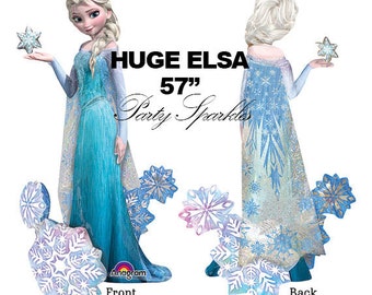 ELSA Balloon, Elsa Party Decor, USA GIANT Air walker Balloon, Frozen Theme Birthday, Disney Princess Decor, Elsa Birthday Party