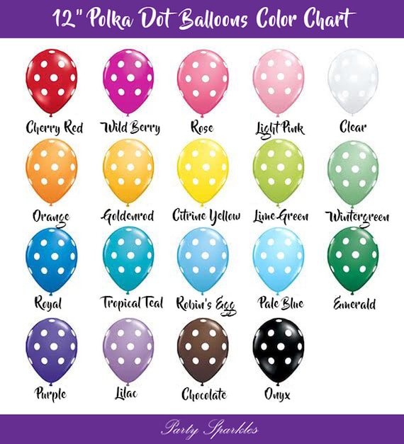 Polka Dot Balloons Party Decor 12" Wedding, Shower, Engagement Party, Bachelorette Party  Pick Your Color Balloon Decorations