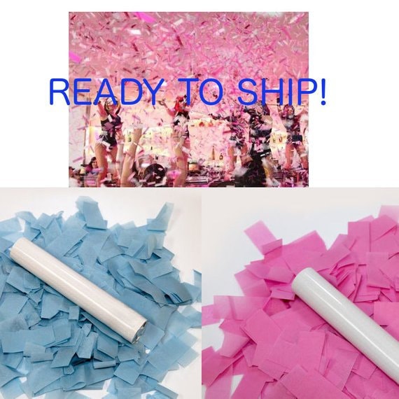 Gender Reveal Confetti Cannon, Confetti Flick Stick, Confetti Launcher, Gender Reveal Ideas, Gender Reveal Confetti Cannon, Baby  Party