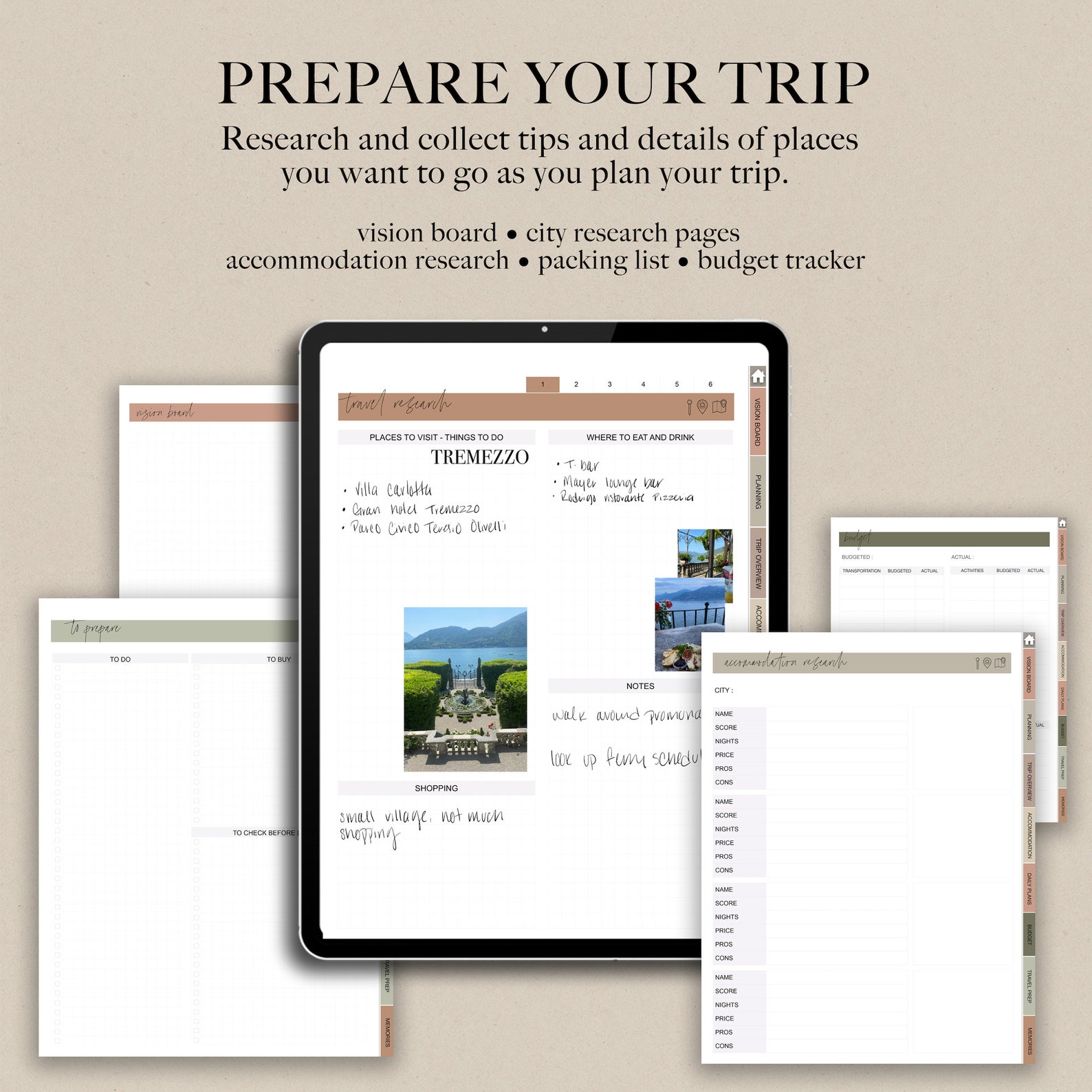 Digital Travel Planner, Goodnotes Planner for Ipad, Vacation Planner Digital Travel Planner, Goodnotes Planner for Ipad, Vacation Planner