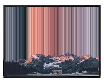 Veneto Canvas Wall Art, More Sizes incl. 48x36, Misty Hills Pastel Lavender Abstract, UK Delivery