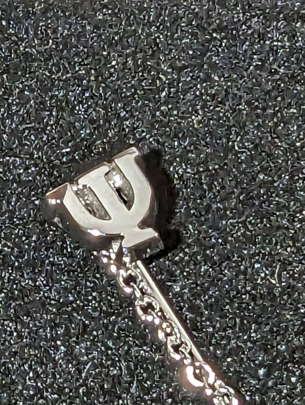 Engraved Alpha Delta Pi Sorority Pin Sterling Silver, Herff Jones, Psi