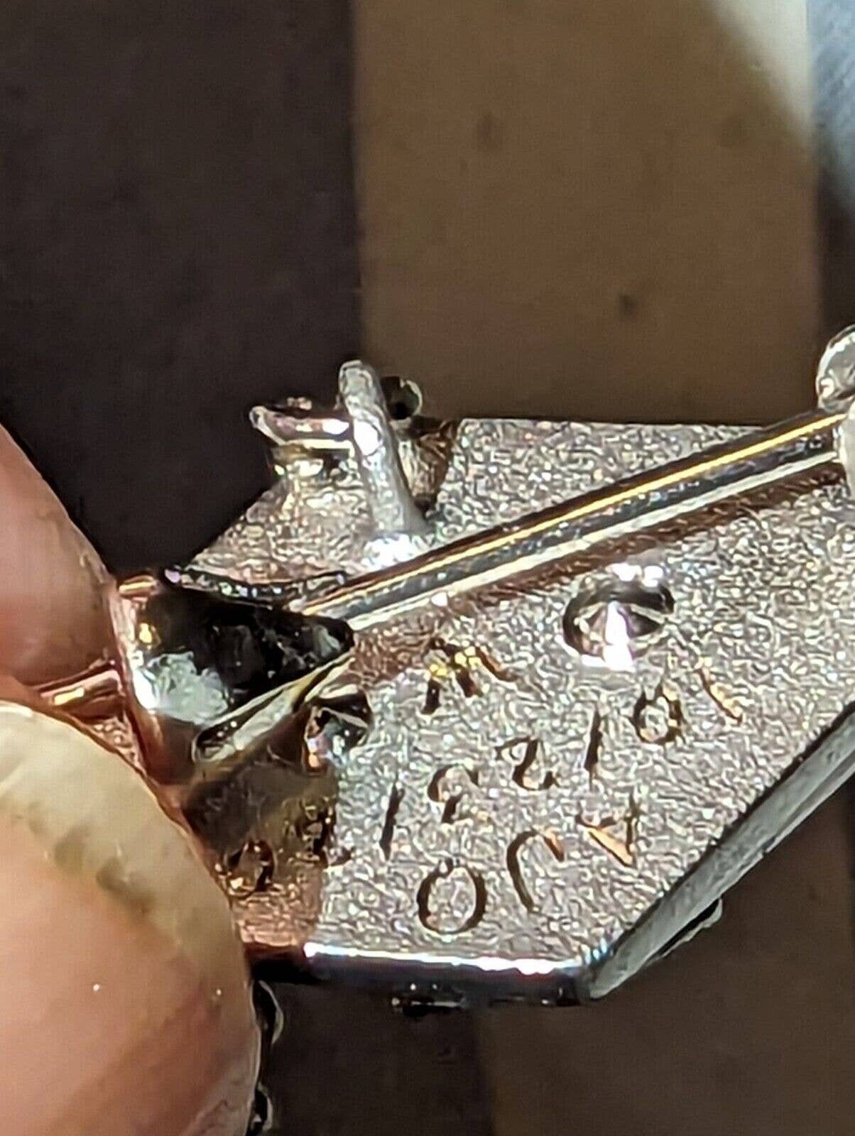 Engraved Alpha Delta Pi Sorority Pin Sterling Silver, Herff Jones, Psi