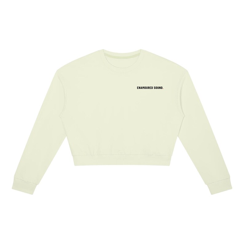Sudadera de cuello redondo para mujer Enamoured Sound - Logotipo negro Light Green