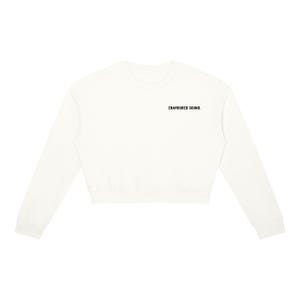 Sudadera de cuello redondo para mujer Enamoured Sound - Logotipo negro White