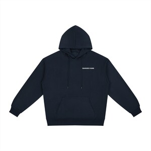 Felpa con cappuccio Enamoured Sound Relaxed Fit - Logo bianco Navy Blue