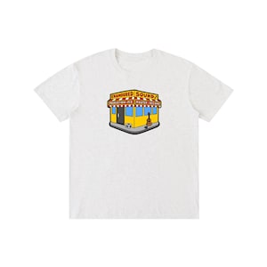 Pure Cotton Unisex T-Shirt Flower Gray