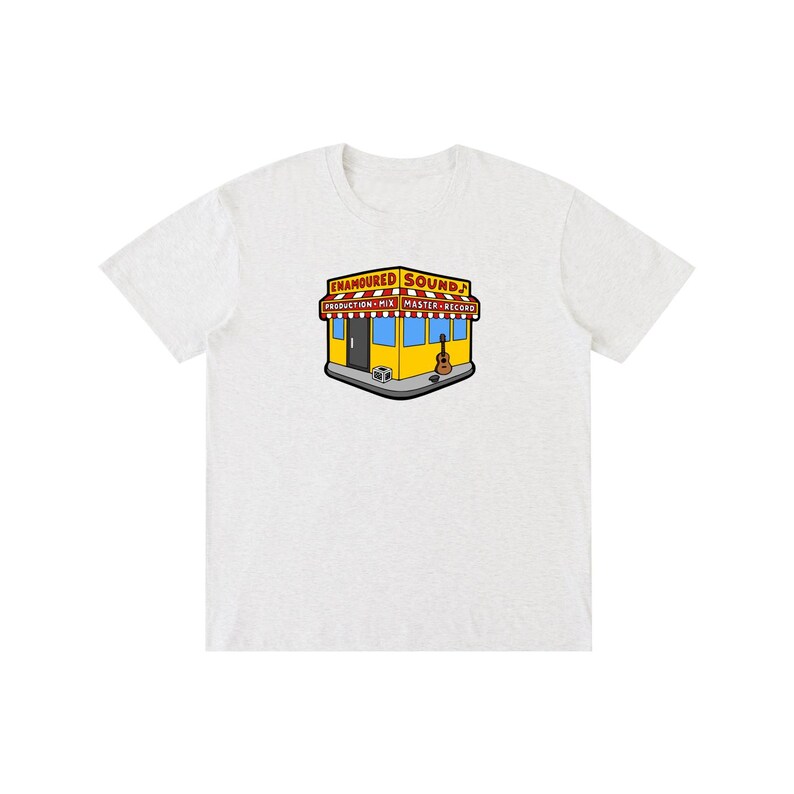 Pure Cotton Unisex T-Shirt Flower Gray