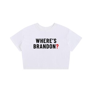Où est Brandon ? - T-shirt bébé à motif graphique audacieux - Blanc White