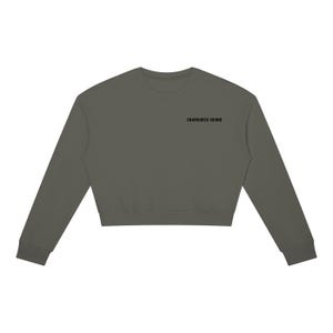 Sudadera de cuello redondo para mujer Enamoured Sound - Logotipo negro Dark Gray