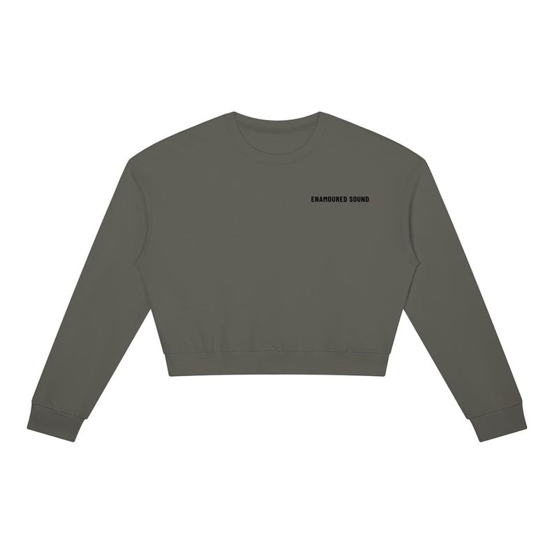 Sudadera de cuello redondo para mujer Enamoured Sound - Logotipo negro Dark Gray