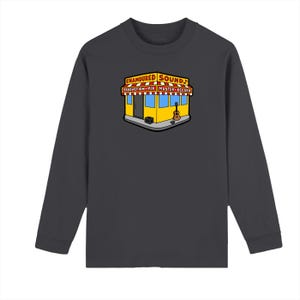Crew Neck Drop Shoulder Long Sleeve Shirt Black