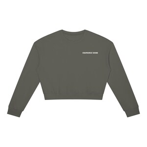 Enamoured Sound Women's Crewneck Sweatshirt - White Logo Dark Gray