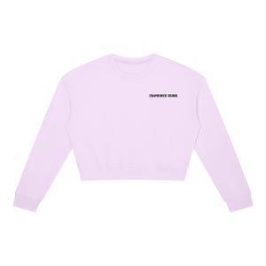Sudadera de cuello redondo para mujer Enamoured Sound - Logotipo negro Light Purple