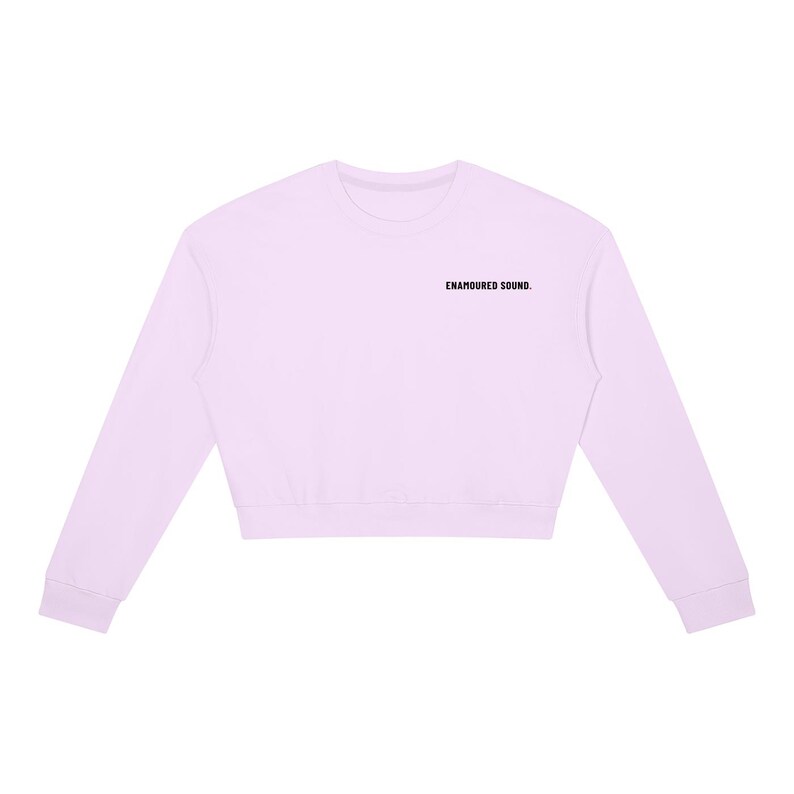 Sudadera de cuello redondo para mujer Enamoured Sound - Logotipo negro Light Purple