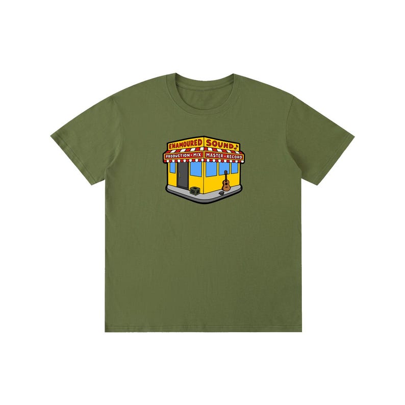 Pure Cotton Unisex T-Shirt Army Green