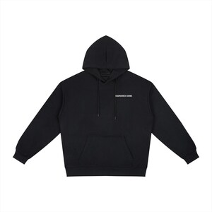 Felpa con cappuccio Enamoured Sound Relaxed Fit - Logo bianco Black