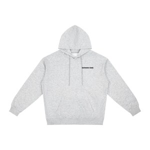 Sudadera con capucha Enamoured Sound de corte relajado - Logotipo negro Flower Gray