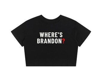 Where's Brandon? - Bold Graphic Baby Tee - Black