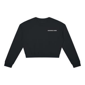 Enamoured Sound Women's Crewneck Sweatshirt - White Logo Black