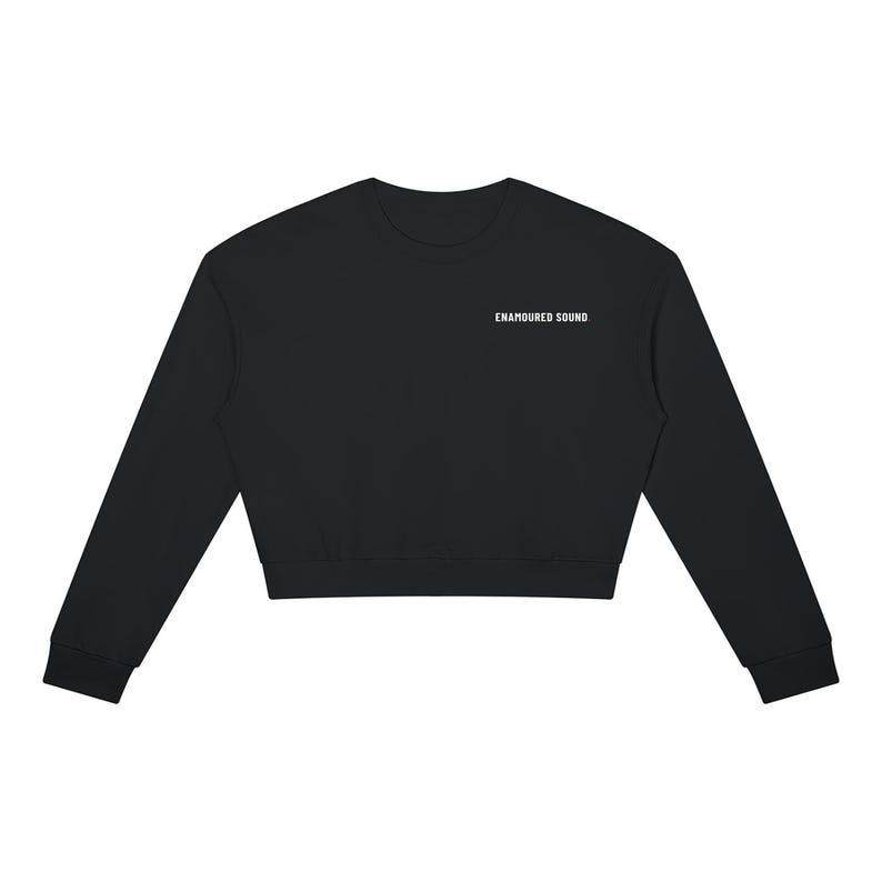 Enamoured Sound Women's Crewneck Sweatshirt - White Logo Black