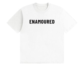 Enamoured - Minimal Tee Black Text