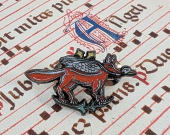 Pin de esmalte de Marginalia, El ladrón de zorros