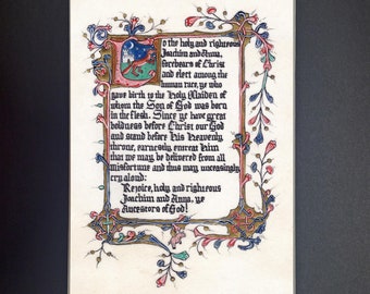 Prayer to Joachim and Anna, Parents of Mary Fine Art Print