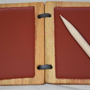 Wax Tablet w/ wooden stylus 3.5x4.5 inches -- Medieval ipad