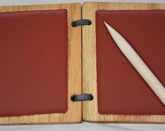 Wax Tablet w/ wooden stylus 3.5x4.5 inches -- Medieval ipad