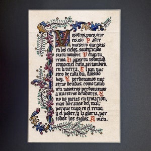 Lord&#39;s Prayer, Spanish Fine Art Print