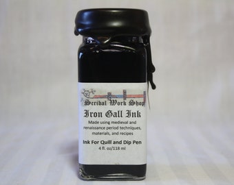 Large size - Iron Gall Historic Calligraphy and Drawing Ink, 4 oz